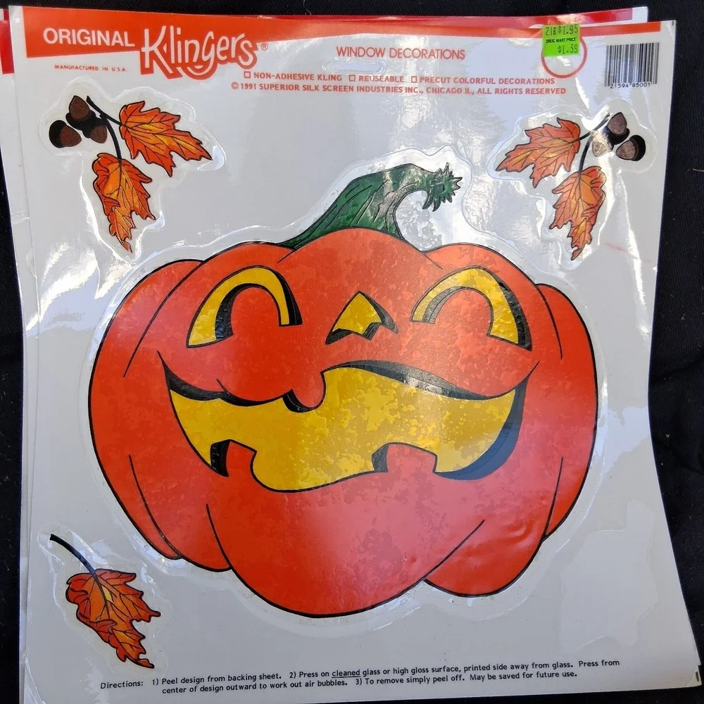 Vintage 90s Halloween Klingers Window Clings Lot Of 10 No Duplicates JOL...
